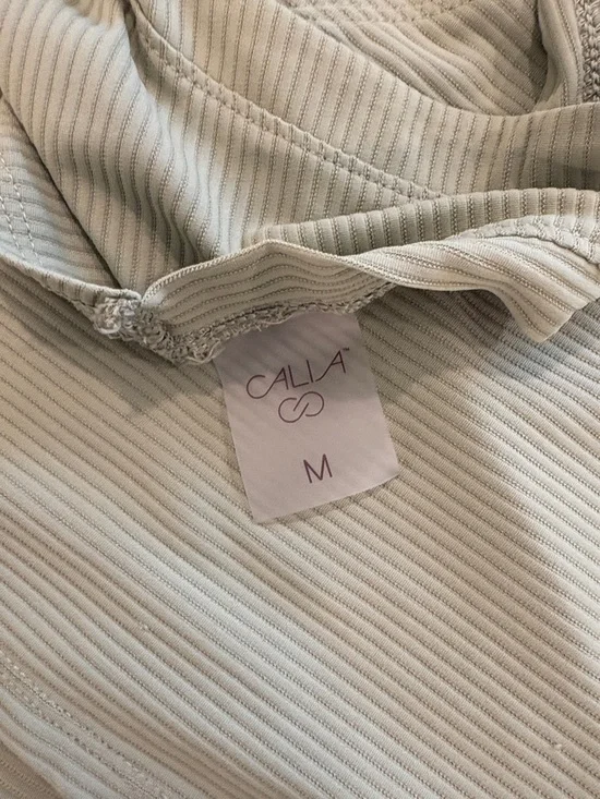 CALIA by Carrie Underwood Olive Green Tie-Waist Ribbed Tank - Picture 5 of 5